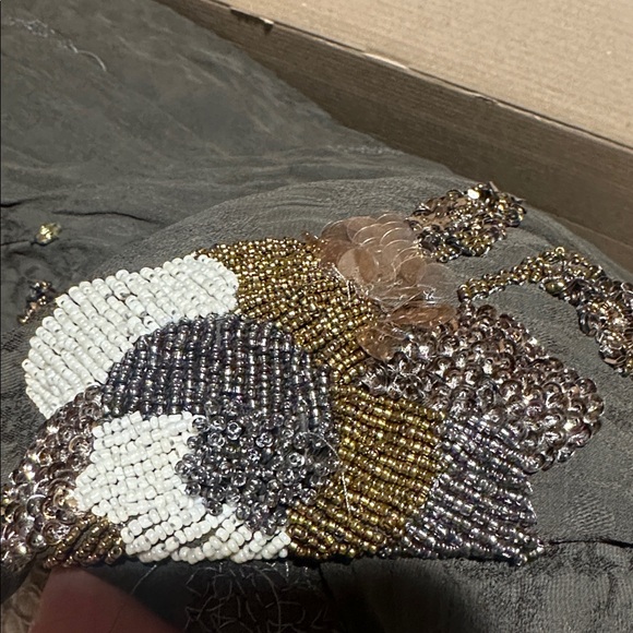 LIMITED EDITION JACQUARD EMBROIDERED DRESS WITH BEADING - Picture 8 of 11